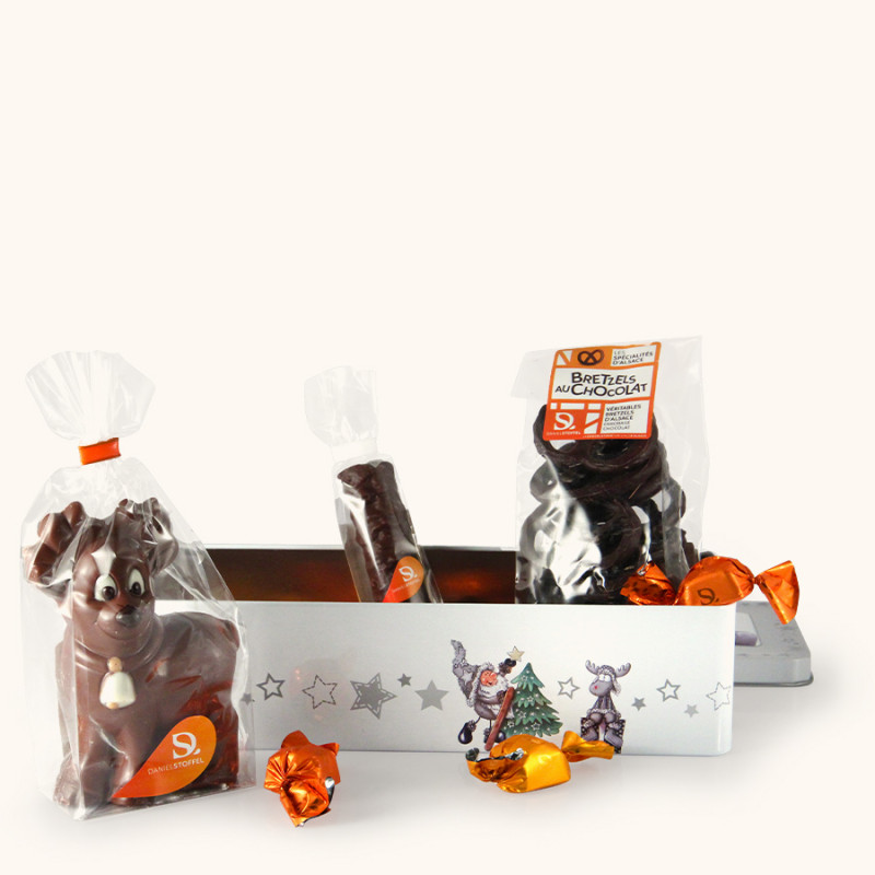 COFFRET TRIO DE NOEL SURPRISE-Collection Noël-Chocolat Daniel Stoffel :  maître chocolatier en Alsace depuis 1963